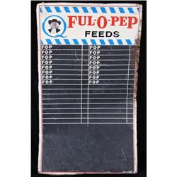 Quaker Oats Ful-O-Pep Feeds Advertising Sign