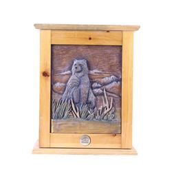 Big Sky Carvers Hand Carved Bear Cabinet