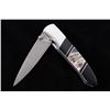 Image 8 : Wooly Mammoth Damascus & Jet Custom Knife