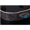Image 8 : Navajo Fred Harvey Bisbee Turquoise & Silver Cuff