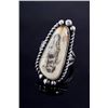 Image 3 : Navajo Signed Scrimshaw Agate & Sterling Ring