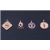 Image 1 : Collection of Four Fraternal Society Watch FOB's