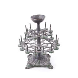 1800's Cast Iron Free Form Spool Tree