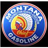 Image 1 : Montana Chief Gasoline Advertising Sign Replica