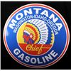 Image 3 : Montana Chief Gasoline Advertising Sign Replica
