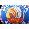 Image 5 : Montana Chief Gasoline Advertising Sign Replica