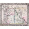 Image 2 : 1860's Hand Tinted Northwest Territories Map
