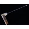Image 7 : Stag Handle Twist Collar Cane Dagger 19th Cent