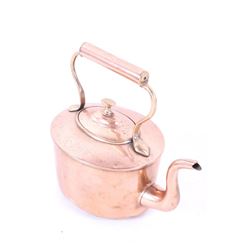 Late 1800s Burt Brothers Copper Dovetail Kettle
