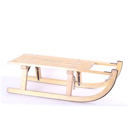 Early 20th C. Austrian Tyrolean Wooden Sledge