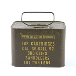 Unopened .30-06 Cal M2 Ammunition Tin