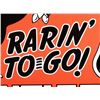 Image 4 : Rarin To Go Frontier Advertising Sign Large Replic