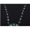 Image 10 : Navajo Turquoise Squash Blossom Necklace
