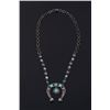 Image 1 : Navajo Turquoise Squash Blossom Necklace