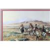Image 2 : "Signal Smoke" Charlie Russell Framed Print
