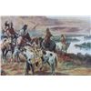 Image 8 : "Signal Smoke" Charlie Russell Framed Print