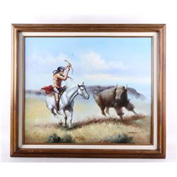 Original Solenson Native American Indian Painting