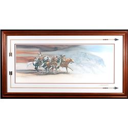 Bev Doolittle "Wolves Of The Crow" Signed Print