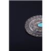 Image 2 : Signed Navajo Sterling Silver & Turquoise Brooch
