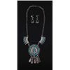 Image 1 : Zuni Petite Point Turquoise Necklace and Earrings