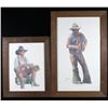 Image 1 : 1970's Coors Cowboy Framed Prints By Gordon Snidow