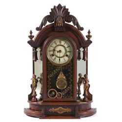 New Haven Clock Co Eight Day Mantle Clock c 1880s