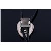 Image 6 : Navajo Native American Fox Turquoise Bolo Tie