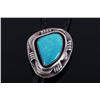 Image 7 : Navajo Native American Fox Turquoise Bolo Tie