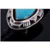 Image 8 : Navajo Native American Fox Turquoise Bolo Tie