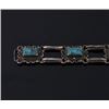 Image 2 : Taxco Mexico Sterling and Turquoise Bracelet