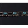 Image 3 : Taxco Mexico Sterling and Turquoise Bracelet