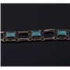 Image 4 : Taxco Mexico Sterling and Turquoise Bracelet