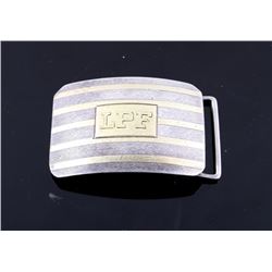 LPF Stamped Kerr Sterling & 18kt Gold Slide Buckle