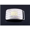 Image 1 : LPF Stamped Kerr Sterling & 18kt Gold Slide Buckle