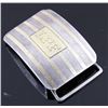 Image 4 : LPF Stamped Kerr Sterling & 18kt Gold Slide Buckle