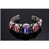 Image 1 : Signed Navajo Cut Chevron Bead Bracelet