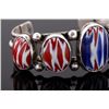Image 7 : Signed Navajo Cut Chevron Bead Bracelet
