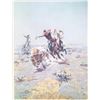Image 2 : Charlie Russell Cowboy Roping A Steer Framed Print