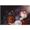 Image 3 : Signed Original Floral Oil On Canvas Painting