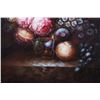 Image 5 : Signed Original Floral Oil On Canvas Painting