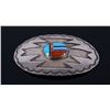 Image 2 : Navajo Sterling Silver & Multi Stone Brooch