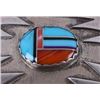 Image 8 : Navajo Sterling Silver & Multi Stone Brooch