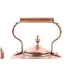 Image 6 : Late 1800s Gooseneck Copper Dovetail Kettle