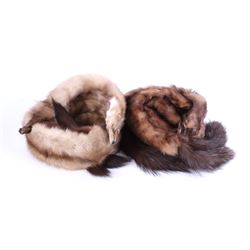 Pair of Genuine Mink Pelt Stoles
