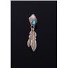Image 2 : Navajo Native American Silver & Turquoise Earrings
