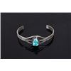 Image 1 : Signed Navajo Sterling & Turquoise Bracelet