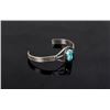 Image 3 : Signed Navajo Sterling & Turquoise Bracelet