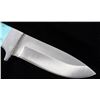 Image 3 : Mexican Turquoise & Inlay Handle Knife With Sheath