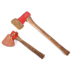 Mid 1900's Pair of Fireman's Axes