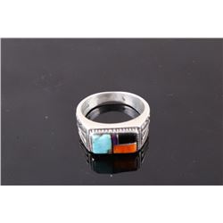 Sterling Silver Precious Multistone Ring